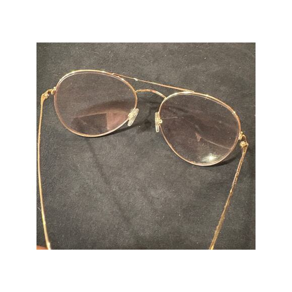 Tom Ford Gold Metal Round Aviator Prescription Glasses TF55 28E 55 17 Used - Picture 2 of 9